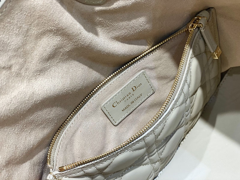 超N品 ディオールバッグコピー Dior Toujours バッグ ラージ M2820OSHJ_M51U パウダーベージュ カーフスキン ゴールド金具 - 画像 (2)