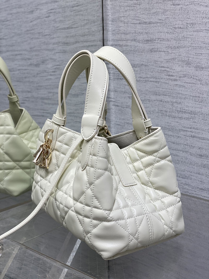 超N品 ディオールバッグコピー Dior Toujours バッグ スモール M2822OSHJ_M030 ホワイト カーフスキン ゴールド金具 - 画像 (7)