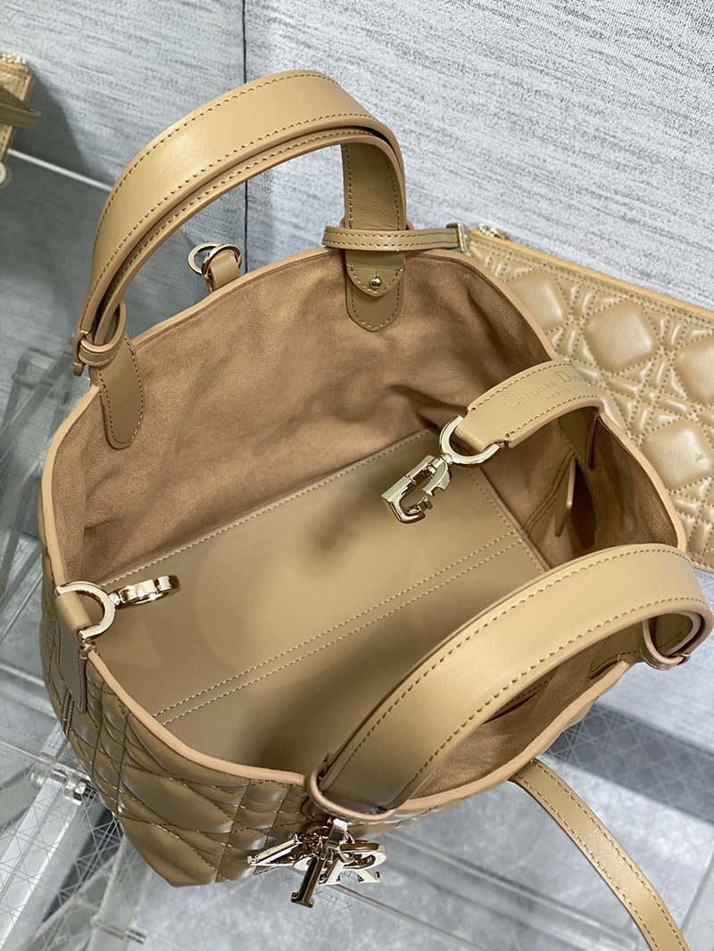 超N品 ディオールバッグコピー Dior Toujours バッグ スモール M2822OSHJ_M53U ブラウン カーフスキン ゴールド金具 - 画像 (3)