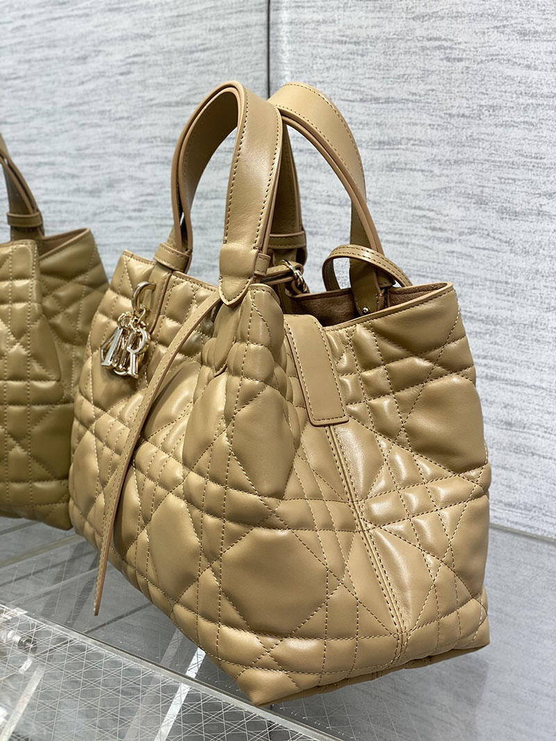 超N品 ディオールバッグコピー Dior Toujours バッグ ミディアム M2821OSHJ_M53U ブラウン カーフスキン ゴールド金具 - 画像 (6)