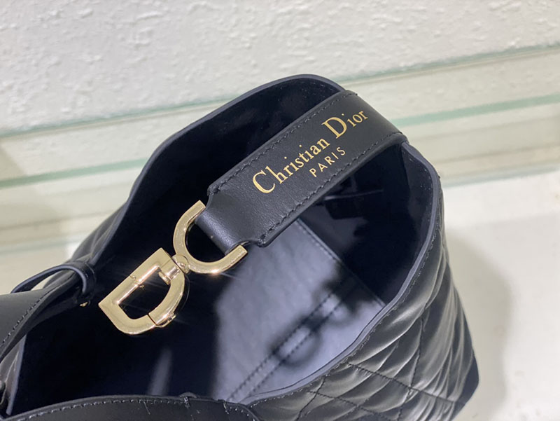 超N品 ディオールバッグコピー Dior Toujours バッグ ミディアム M2821OSHJ_M900 黒 ブラック カーフスキン ゴールド金具 - 画像 (3)