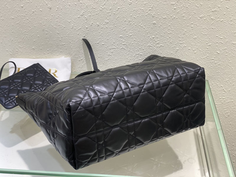 超N品 ディオールバッグコピー Dior Toujours バッグ ラージ M2820OSHJ_M900 黒 ブラック カーフスキン ゴールド金具 - 画像 (5)
