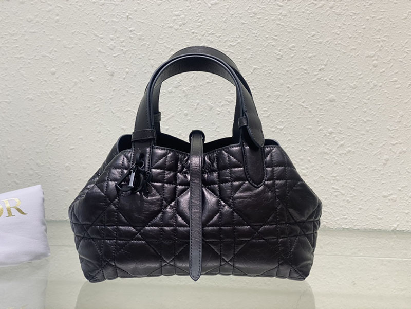 超N品 ディオールバッグコピー Dior Toujours バッグ スモール M2822SNIO_M900 黒 ブラック カーフスキン ブラック金具 - 画像 (8)