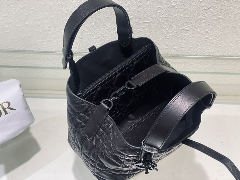 超N品 ディオールバッグコピー Dior Toujours バッグ スモール M2822SNIO_M900 黒 ブラック カーフスキン ブラック金具 - 画像 (3)