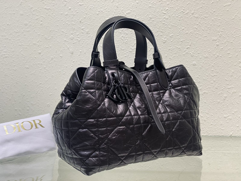 超N品 ディオールバッグコピー Dior Toujours バッグ ミディアム M2821SNIO_M900 黒 ブラック カーフスキン ブラック金具 - 画像 (7)