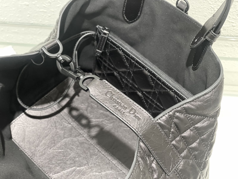 超N品 ディオールバッグコピー Dior Toujours バッグ ミディアム M2821SNIO_M900 黒 ブラック カーフスキン ブラック金具 - 画像 (2)