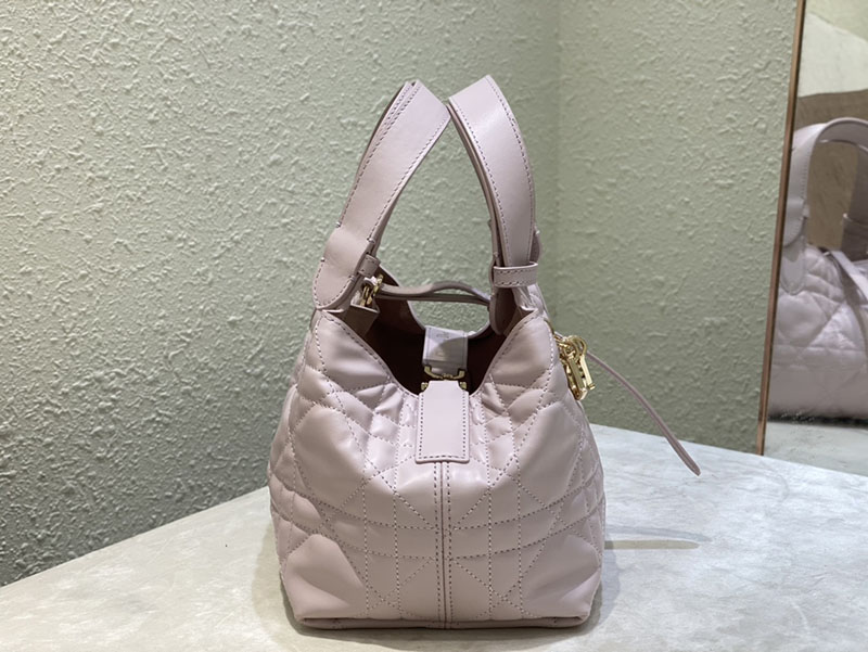 超N品 ディオールバッグコピー Dior Toujours バッグ スモール M2822OSHJ_M05N ピンク カーフスキン ゴールド金具 - 画像 (7)