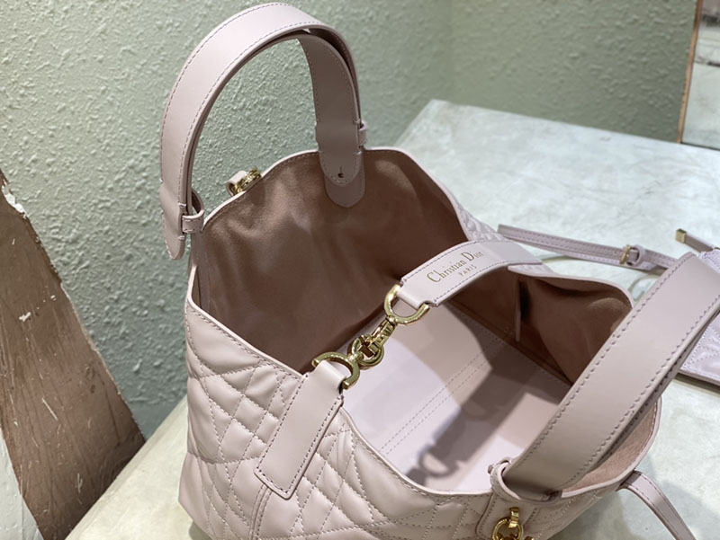 超N品 ディオールバッグコピー Dior Toujours バッグ スモール M2822OSHJ_M05N ピンク カーフスキン ゴールド金具 - 画像 (5)