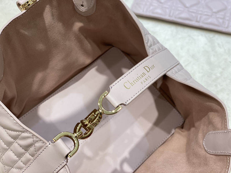 超N品 ディオールバッグコピー Dior Toujours バッグ スモール M2822OSHJ_M05N ピンク カーフスキン ゴールド金具 - 画像 (3)