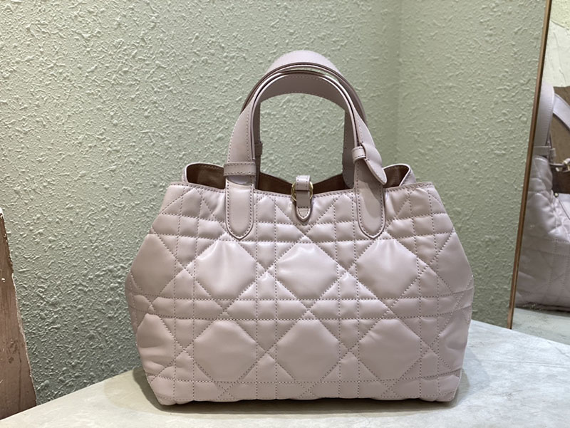 超N品 ディオールバッグコピー Dior Toujours バッグ ミディアム M2821OSHJ_M05N ピンク カーフスキン ゴールド金具 - 画像 (6)