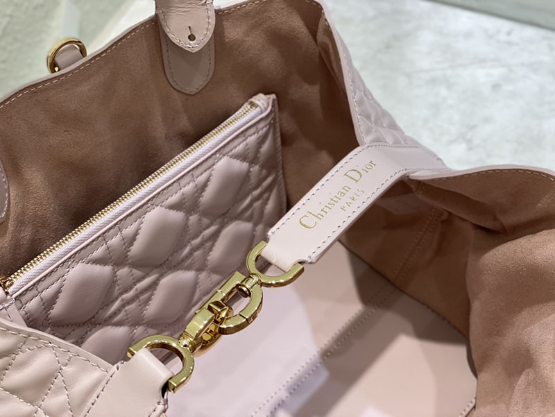 超N品 ディオールバッグコピー Dior Toujours バッグ ミディアム M2821OSHJ_M05N ピンク カーフスキン ゴールド金具 - 画像 (3)