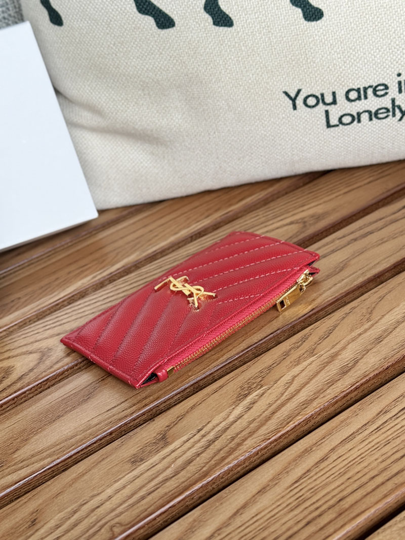 最高級サンローランスーパーコピー YSL モノグラム フラグメント ジップカードケース レディース フューシャ 607915BOW015526 カーフスキンレザー ゴールド金具 - 画像 (8)