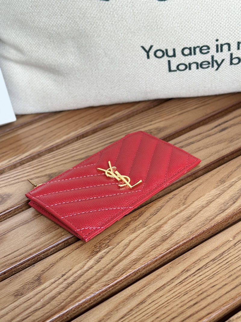 最高級サンローランスーパーコピー YSL モノグラム フラグメント ジップカードケース レディース フューシャ 607915BOW015526 カーフスキンレザー ゴールド金具 - 画像 (7)