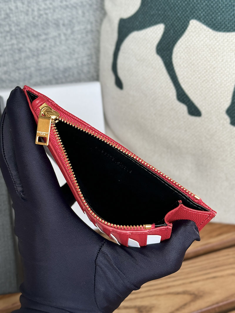 最高級サンローランスーパーコピー YSL モノグラム フラグメント ジップカードケース レディース フューシャ 607915BOW015526 カーフスキンレザー ゴールド金具 - 画像 (3)