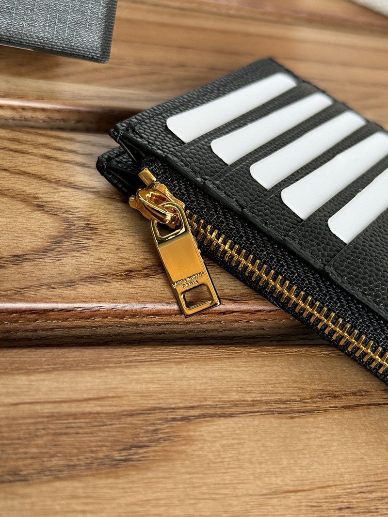 最高級サンローランスーパーコピー YSL モノグラム フラグメント ジップカードケース レディース ブラック 607915BOW011000 カーフスキンレザー ゴールド金具 - 画像 (5)