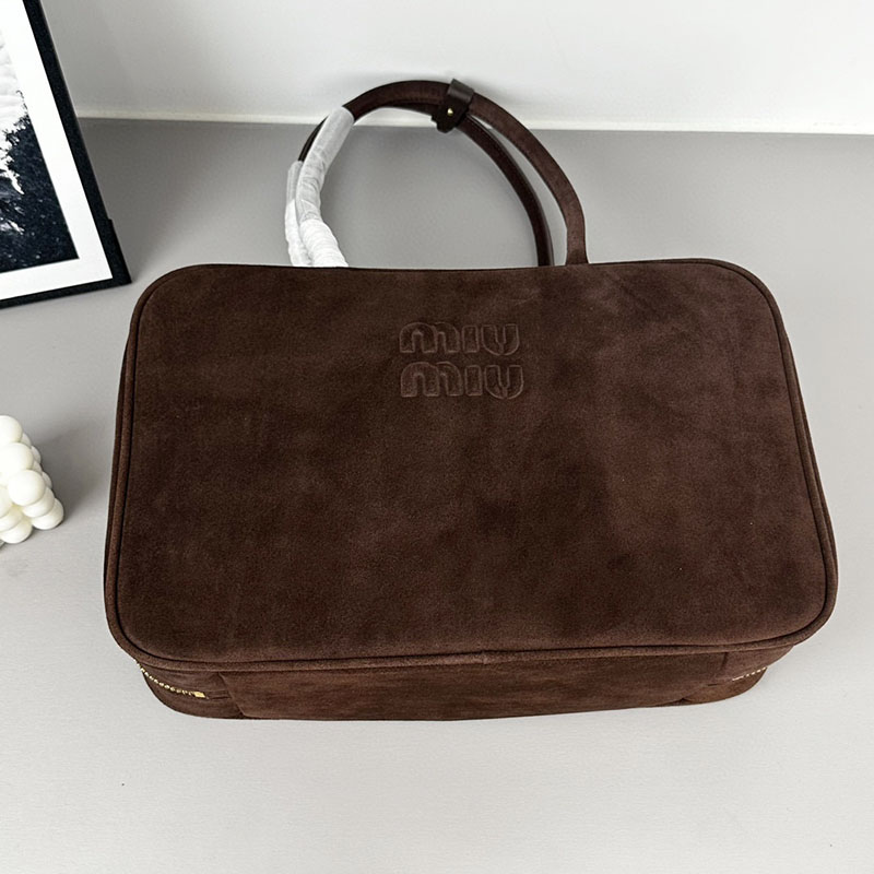 N品 MiuMiu ミュウミュウ レザー ボー バッグ 5BB117_2CRW_F0NBL_V_MON ブラウン ゴールド金具 激安優良店 - 画像 (7)