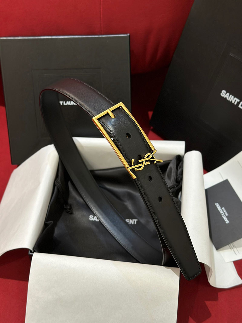 最高級サンローランスーパーコピー サンローランベルトコピー カサンドラ ベルト ブラック 789588AACYT1000 カーフスキンレザー ゴールド金具 - 画像 (5)