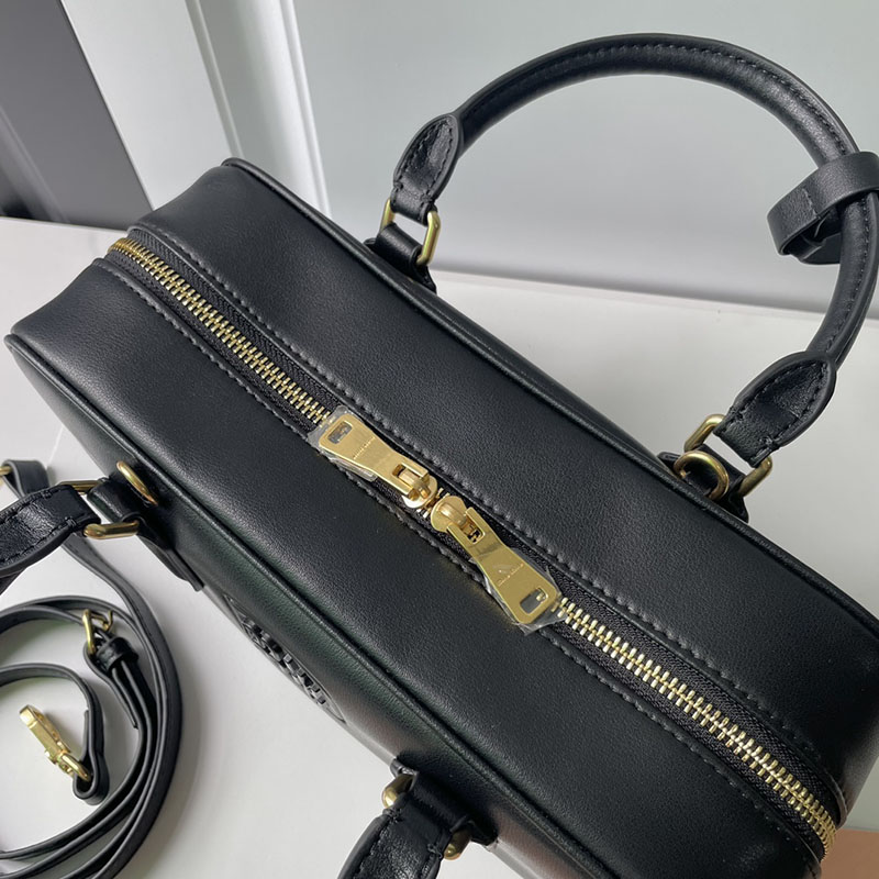 N品 MiuMiu ミュウミュウ アルカディ レザー バッグ 5BB148_2CR3_F0002_V_OON ブラック ゴールド金具 激安優良店 - 画像 (4)