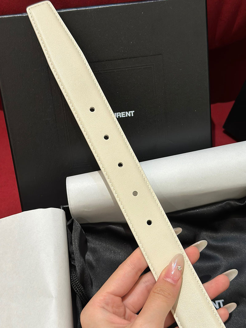 最高級サンローランスーパーコピー サンローランベルトコピー LA 66 バックルベルト ダークベージュ 732556AAB252721 カーフスキンレザー ゴールド金具 - 画像 (3)