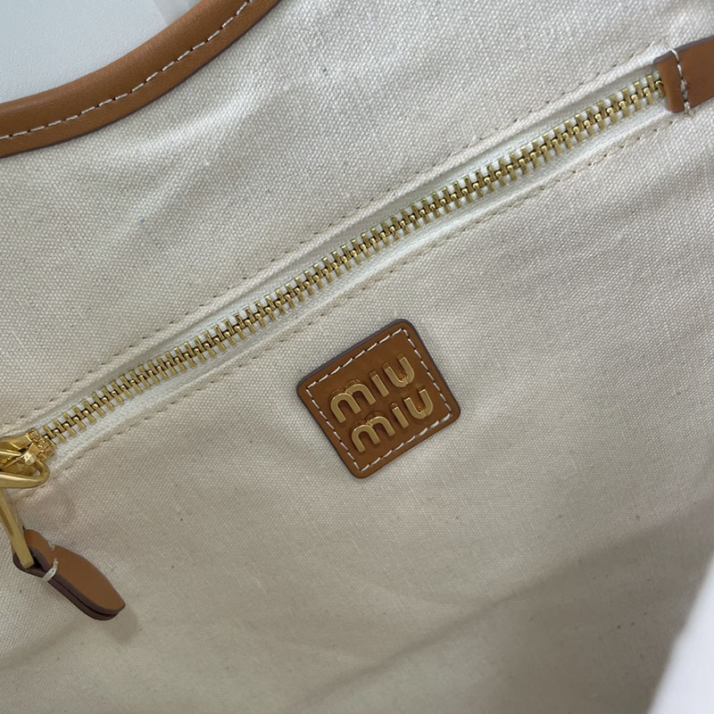 N品 MiuMiu ミュウミュウ IVY コーデュロイ ショッピングバッグ 5BG231_2F81_F0S30_V_MLN ブルー/ブラウン ゴールド金具 激安優良店 - 画像 (2)