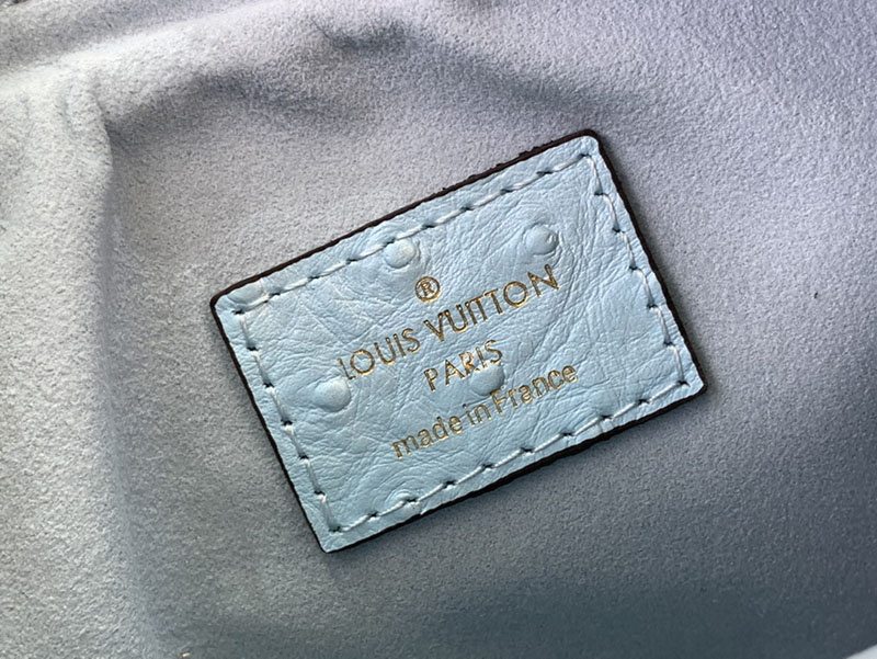 ルイヴィトン ショルダーバッグ 新作 ループ Pm スカイブルー N85900 Ostrich leather ゴールド金具 - 画像 (2)