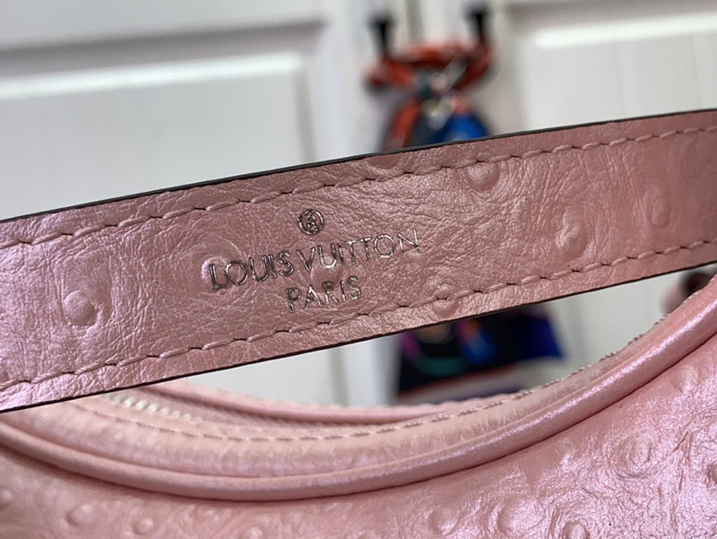 ルイヴィトン ショルダーバッグ 新作 ループ Pm ピンク N85900 Ostrich leather ゴールド金具 - 画像 (4)