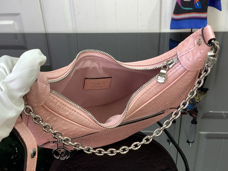 ルイヴィトン ショルダーバッグ 新作 ループ Pm ピンク N85900 Ostrich leather ゴールド金具 - 画像 (3)