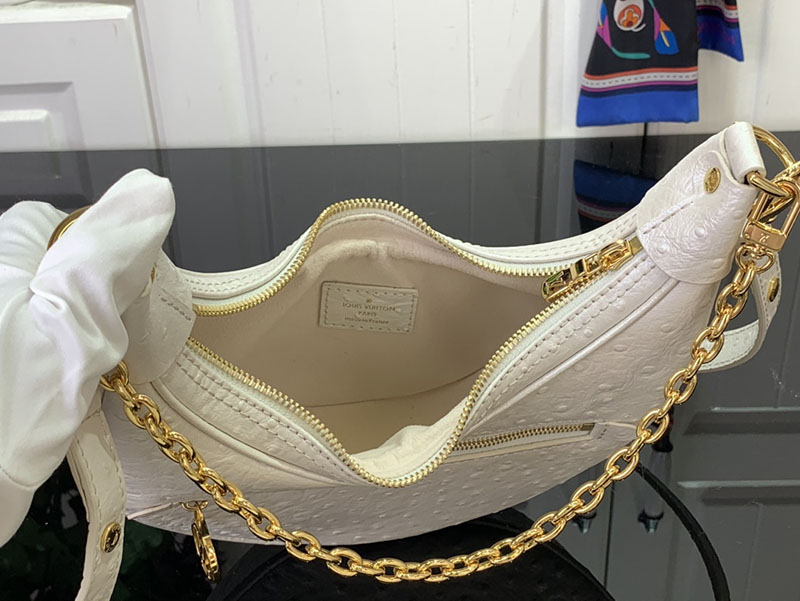 ルイヴィトン ショルダーバッグ 新作 ループ Pm ホワイト N85900 Ostrich leather ゴールド金具 - 画像 (3)