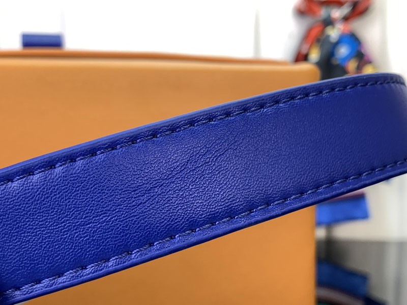ルイヴィトン ショルダーバッグ 新作 ミディアム ハンドバッグ ショッパー サフラン M24455 レザー シルバー金具 - 画像 (4)