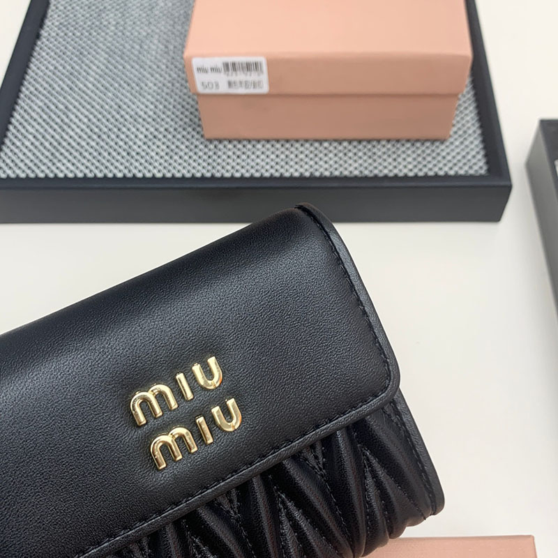最高級MiuMiuスーパーコピー ミュウミュウ財布コピー ウォレットバッグ チェーン ショルダー財布 ブラック 5MT013_N88_F0002 レディース 人気 - 画像 (5)