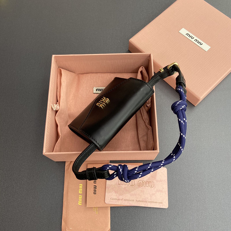 最高級MiuMiuスーパーコピー ミュウミュウ財布コピー ショルダー財布 ブラック/ネイビー 5MT024_ACRT_F0G52 レディース - 画像 (8)