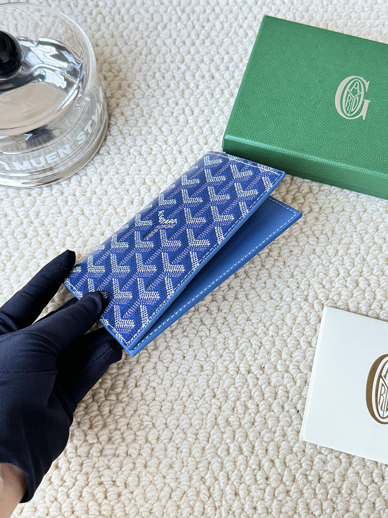 最高級ゴヤールスーパーコピー ゴヤール財布コピー Goyardine Canvas & Vauzelles Calfskin スカイブルー 2409431 - 画像 (5)