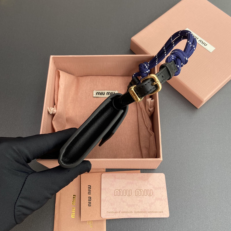 最高級MiuMiuスーパーコピー ミュウミュウ財布コピー ショルダー財布 ブラック/ネイビー 5MT024_ACRT_F0G52 レディース - 画像 (7)