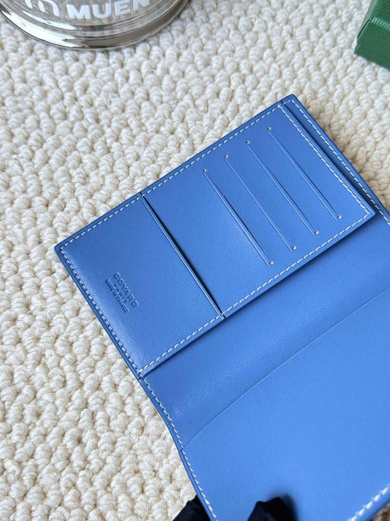 最高級ゴヤールスーパーコピー ゴヤール財布コピー Goyardine Canvas & Vauzelles Calfskin スカイブルー 2409431 - 画像 (3)