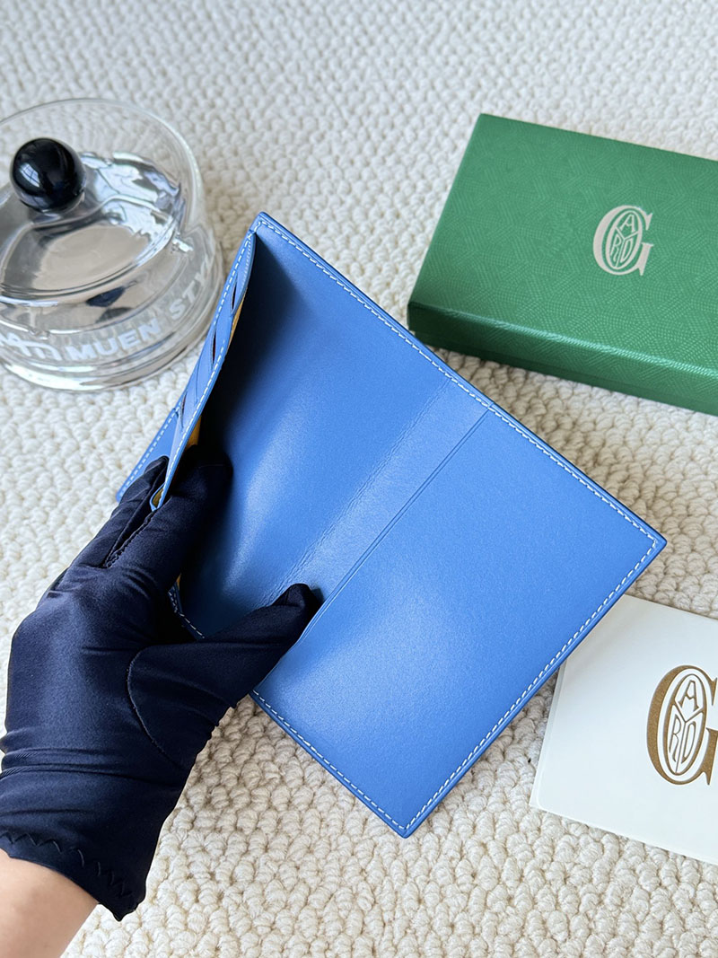 最高級ゴヤールスーパーコピー ゴヤール財布コピー Goyardine Canvas & Vauzelles Calfskin スカイブルー 2409431 - 画像 (2)