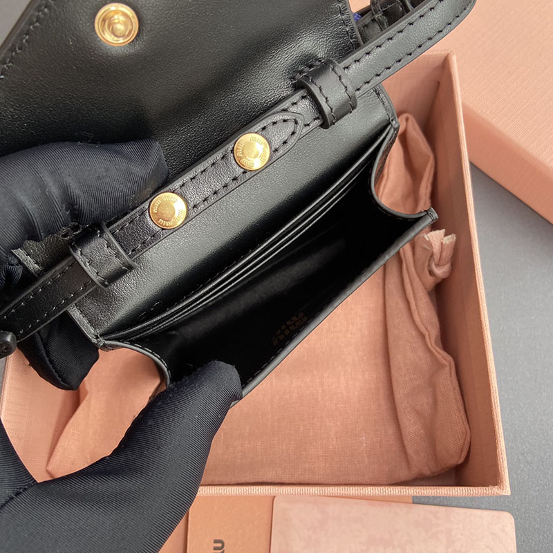 最高級MiuMiuスーパーコピー ミュウミュウ財布コピー ショルダー財布 ブラック/ネイビー 5MT024_ACRT_F0G52 レディース - 画像 (3)