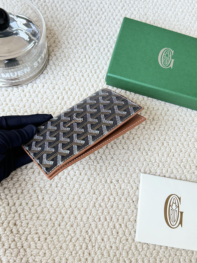 最高級ゴヤールスーパーコピー ゴヤール財布コピー Goyardine Canvas & Vauzelles Calfskin ブラウン ブラック 2409434 - 画像 (5)