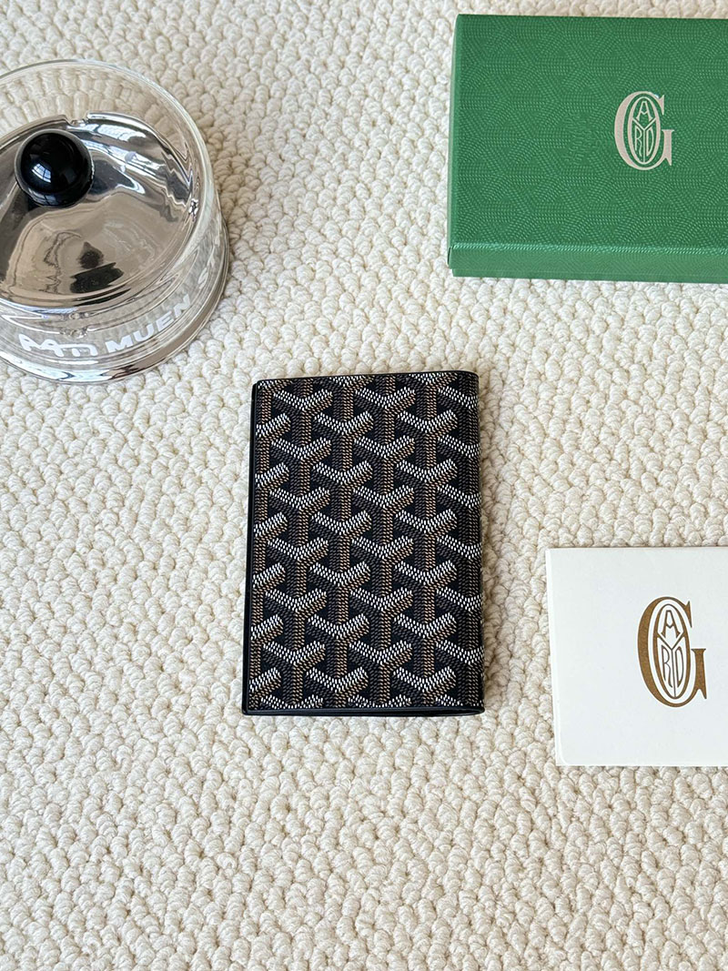 最高級ゴヤールスーパーコピー ゴヤール財布コピー Goyardine Canvas & Vauzelles Calfskin ブラック 2409438 - 画像 (6)