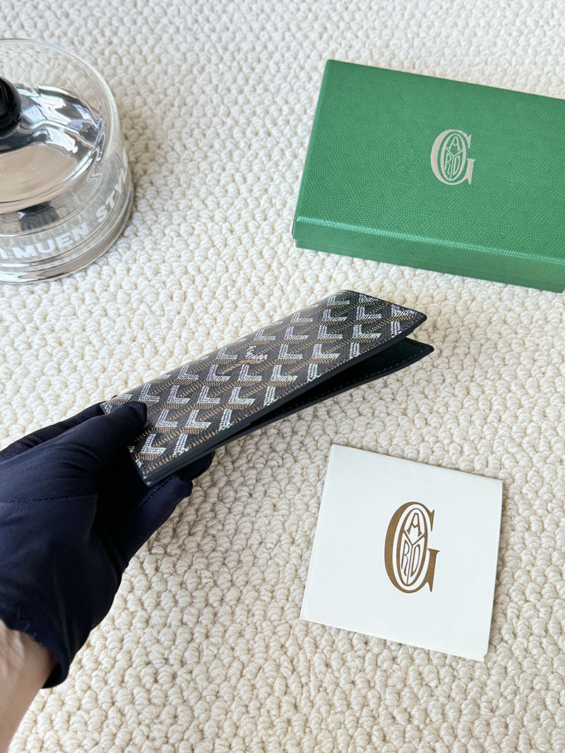 最高級ゴヤールスーパーコピー ゴヤール財布コピー Goyardine Canvas & Vauzelles Calfskin ブラック 2409438 - 画像 (4)