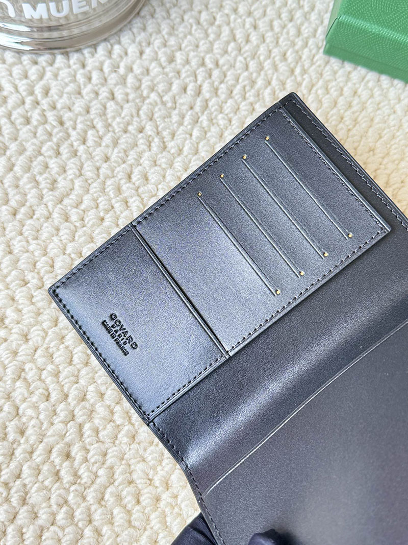 最高級ゴヤールスーパーコピー ゴヤール財布コピー Goyardine Canvas & Vauzelles Calfskin ブラック 2409438 - 画像 (2)