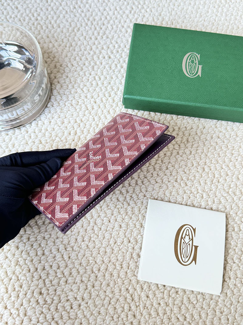 最高級ゴヤールスーパーコピー ゴヤール財布コピー Goyardine Canvas & Vauzelles Calfskin バーガンディ 2409440 - 画像 (4)