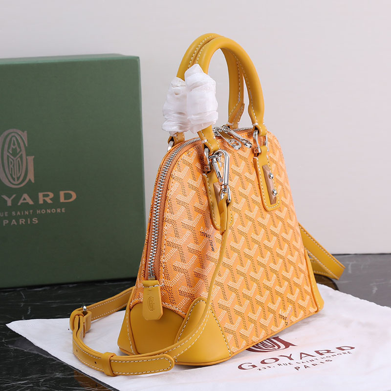 N品 GOYARD ゴヤール ヴァンドーム ミニバッグ VENDO2MINTY08CL08P イエロー シルバー金具 激安優良店 - 画像 (9)