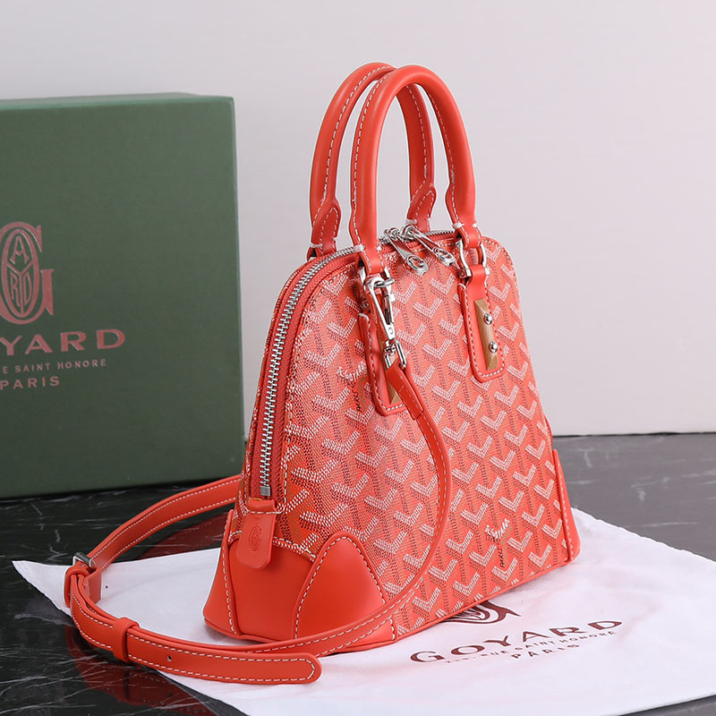 N品 GOYARD ゴヤール ヴァンドーム ミニバッグ VENDO2MINTY07CL07P オレンジ シルバー金具 激安優良店 - 画像 (9)