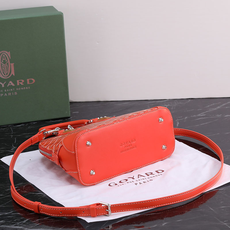N品 GOYARD ゴヤール ヴァンドーム ミニバッグ VENDO2MINTY07CL07P オレンジ シルバー金具 激安優良店 - 画像 (7)