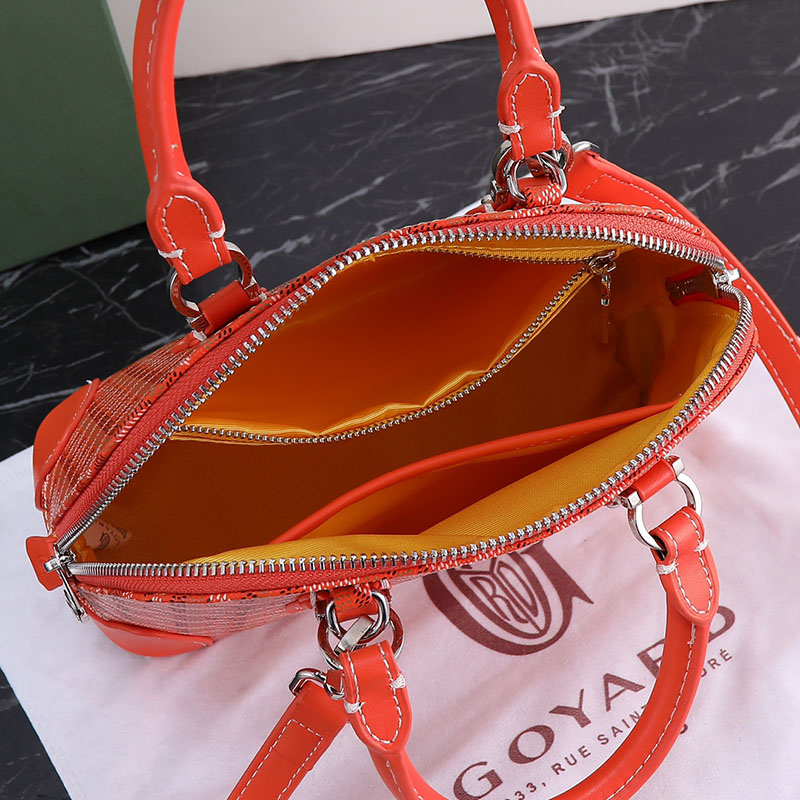N品 GOYARD ゴヤール ヴァンドーム ミニバッグ VENDO2MINTY07CL07P オレンジ シルバー金具 激安優良店 - 画像 (2)