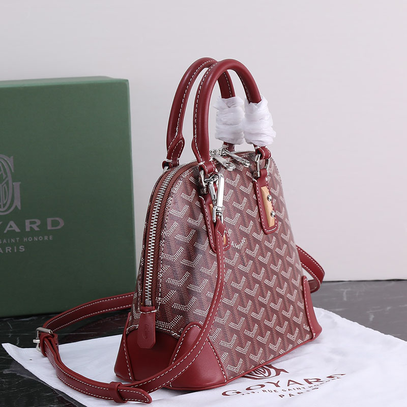 N品 GOYARD ゴヤール ヴァンドーム ミニバッグ VENDO2MINTY33CL33P バーガンディ シルバー金具 激安優良店 - 画像 (9)