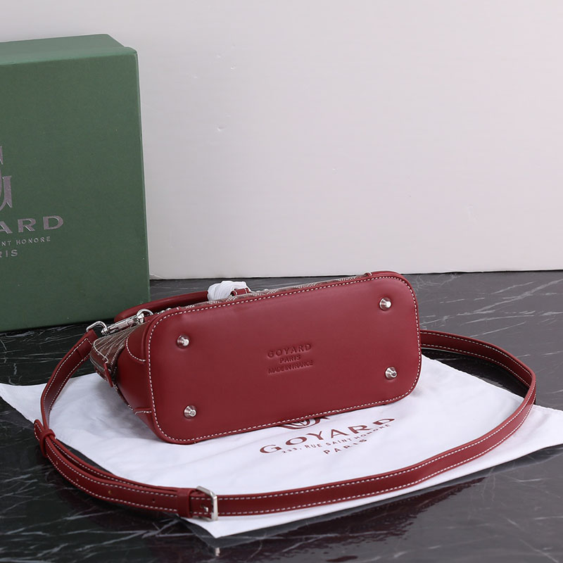 N品 GOYARD ゴヤール ヴァンドーム ミニバッグ VENDO2MINTY33CL33P バーガンディ シルバー金具 激安優良店 - 画像 (7)