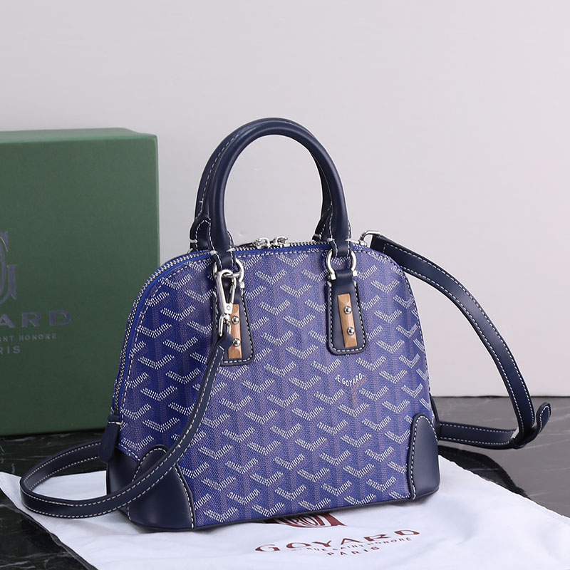 N品 GOYARD ゴヤール ヴァンドーム ミニバッグ VENDO2MINTY12CL12P ネイビーブルー シルバー金具 激安優良店 - 画像 (8)