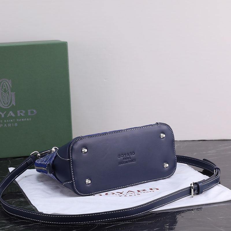 N品 GOYARD ゴヤール ヴァンドーム ミニバッグ VENDO2MINTY12CL12P ネイビーブルー シルバー金具 激安優良店 - 画像 (7)