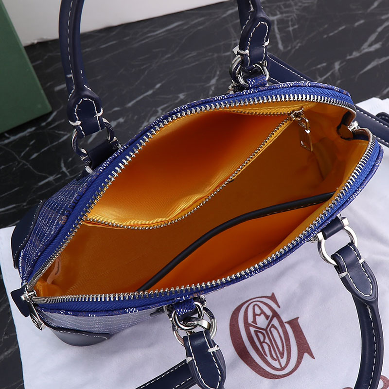 N品 GOYARD ゴヤール ヴァンドーム ミニバッグ VENDO2MINTY12CL12P ネイビーブルー シルバー金具 激安優良店 - 画像 (2)